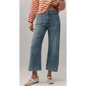 Maeve Colette Denim Blue crop Jeans